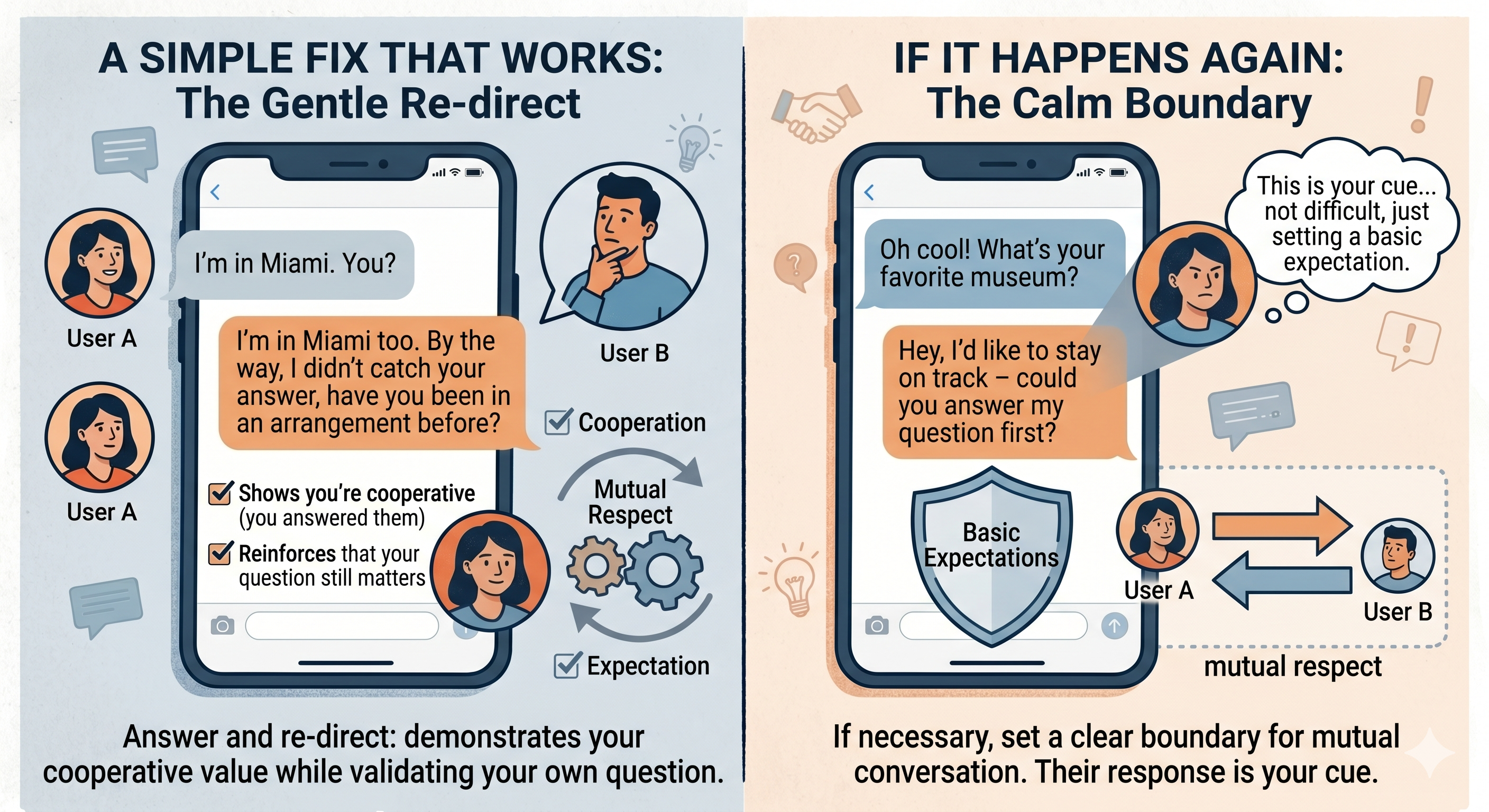 Ignoring questions on purpose